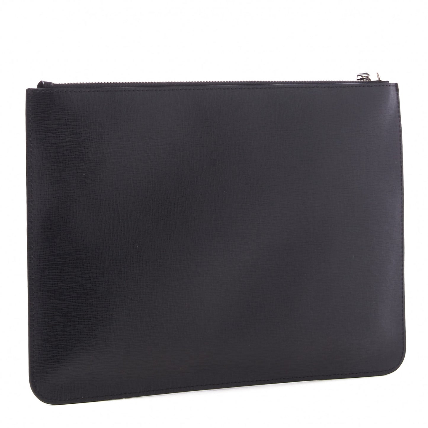 Vitello Elite Flamingo Mink Karlito Studded Pouch Black White Plaster