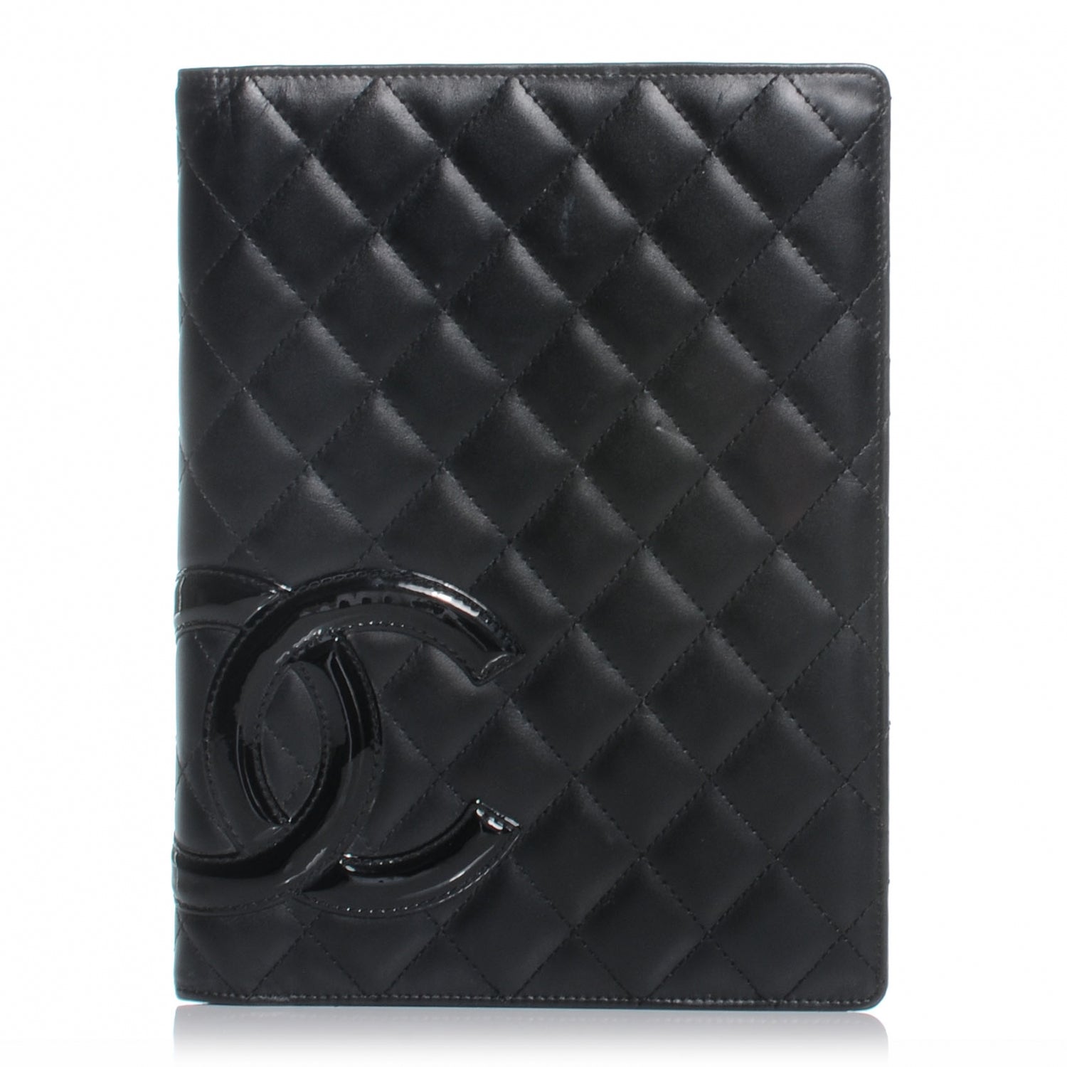 Chanel Calfskin Quilted Large Cambon Agenda Planner Black 1 of 8