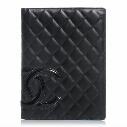 Chanel Calfskin Quilted Large Cambon Agenda Planner Black 1 of 8