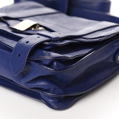 Proenza Schouler Lambskin PS1 Mini Pouch Messenger Cobalt Blue 10 of 11