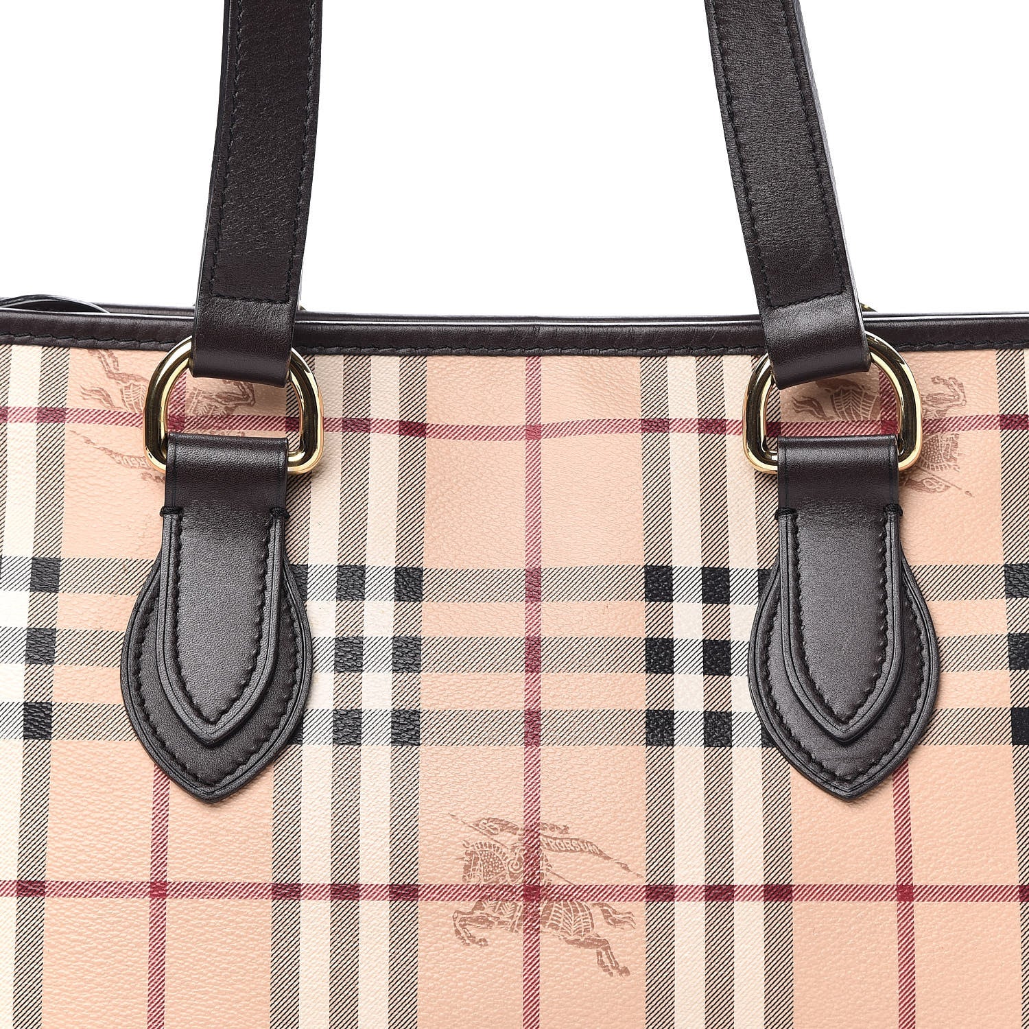 Burberry Haymarket Check Medium Regent Tote Chocolate 10 of 10