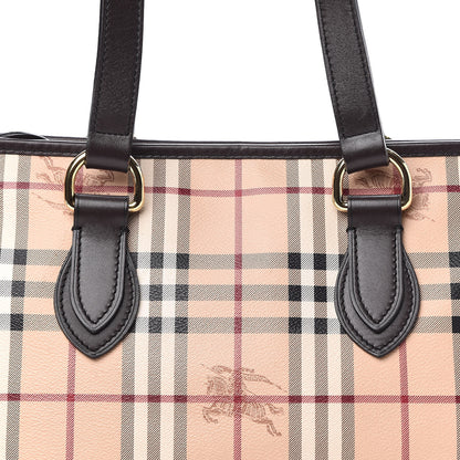 Burberry Haymarket Check Medium Regent Tote Chocolate 10 of 10
