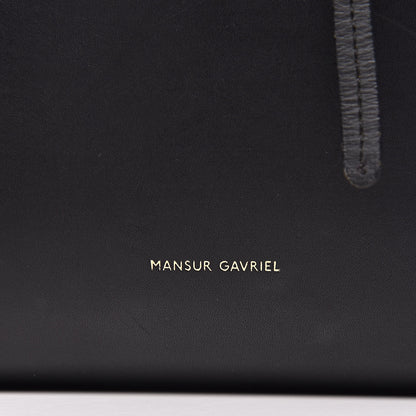 Mansur Gavriel Vegetable Tanned Calfskin Bucket Bag Black Flamma 12 of 18