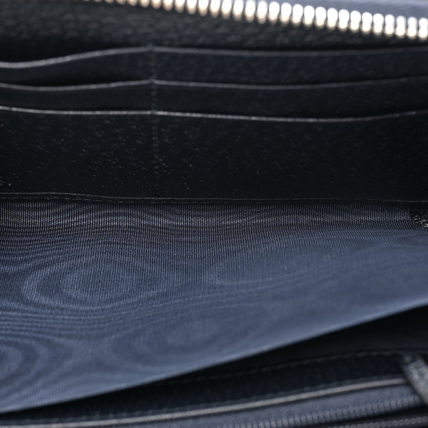 Gucci GG Supreme Monogram Textured Dollar Calfskin Web Ophidia Zip Around Wallet Beige Blue 8 of 13