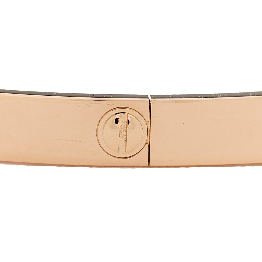 Cartier 18K Pink Gold Medium LOVE Bracelet 17 4 of 10