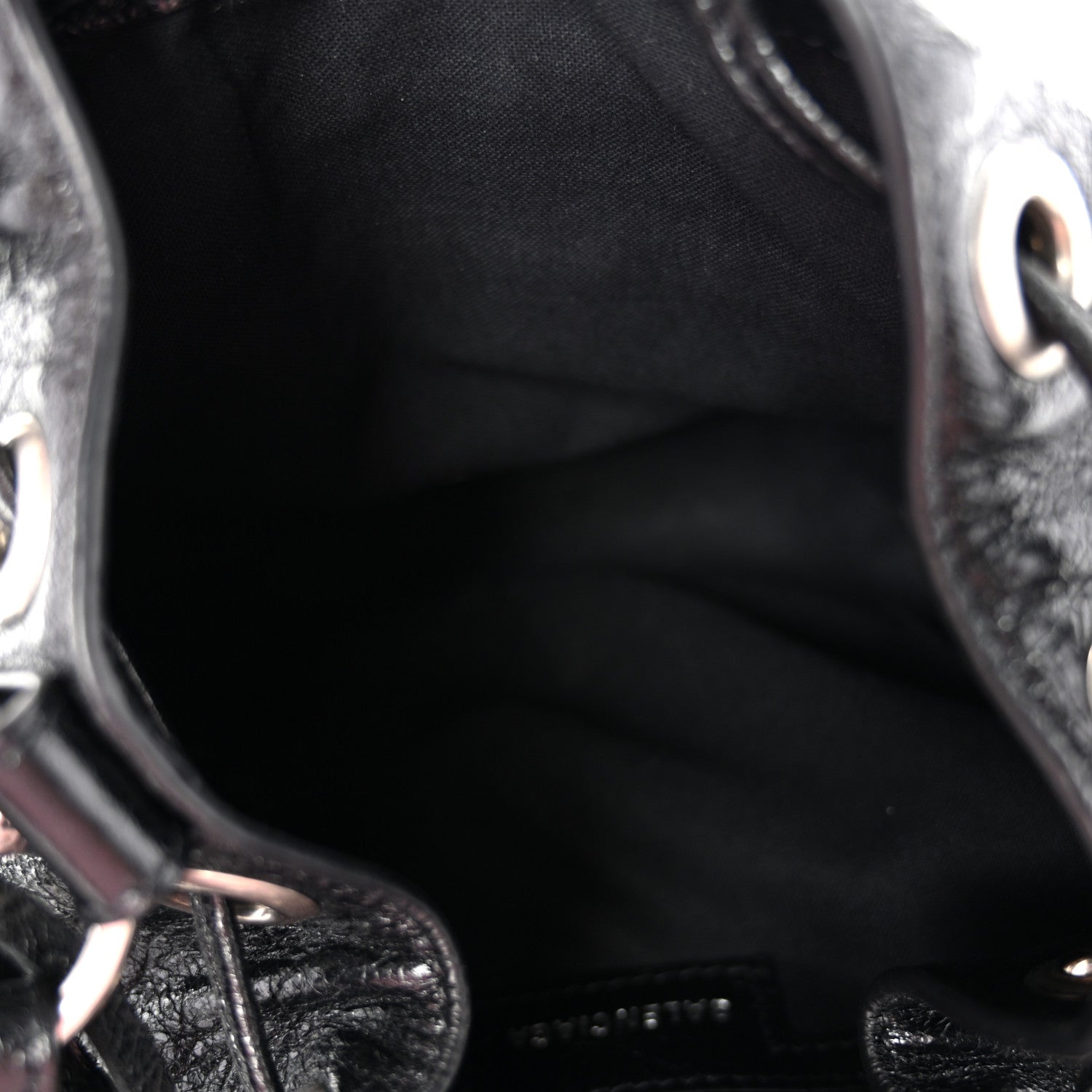 Balenciaga Agneau Arena Le Cagole Bucket Bag XS Black 5 of 9