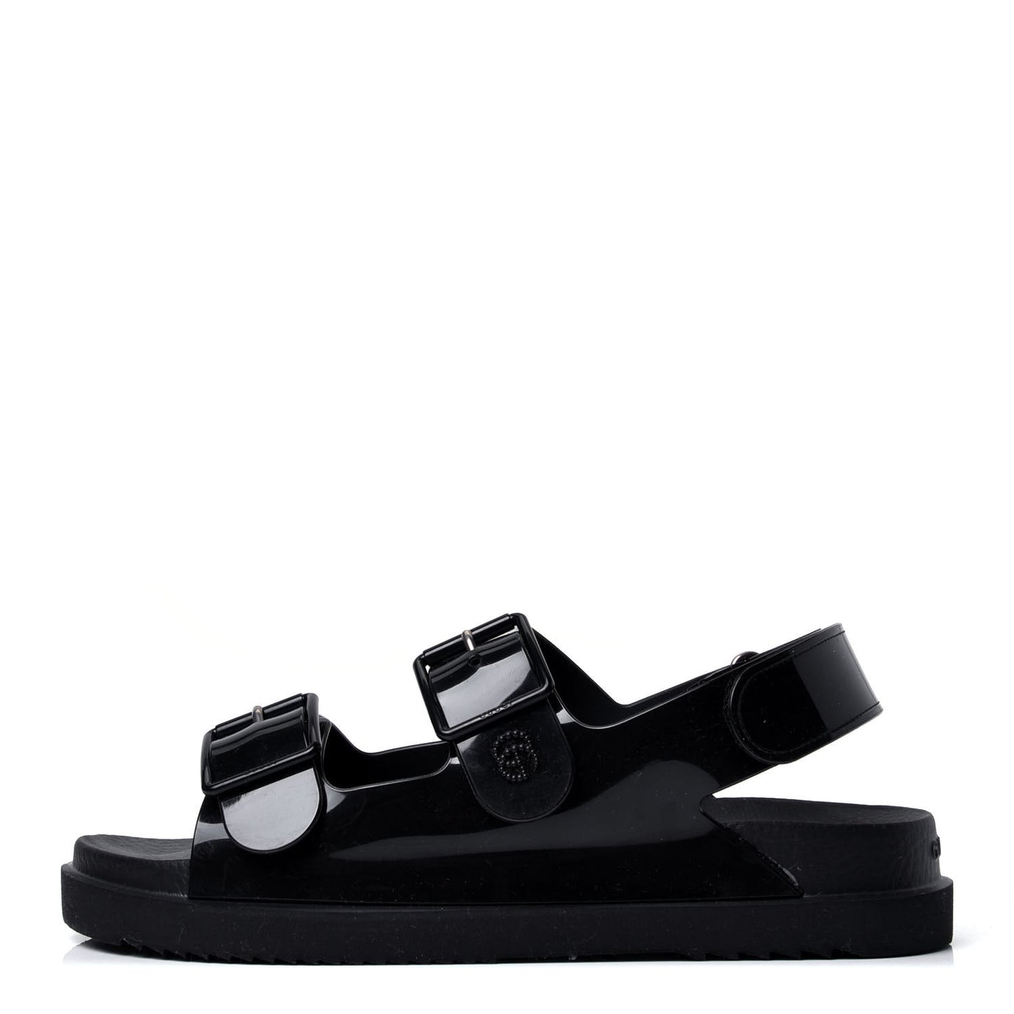 Rubber Mini Double G Womens Isla Dad Sandals 40 Black