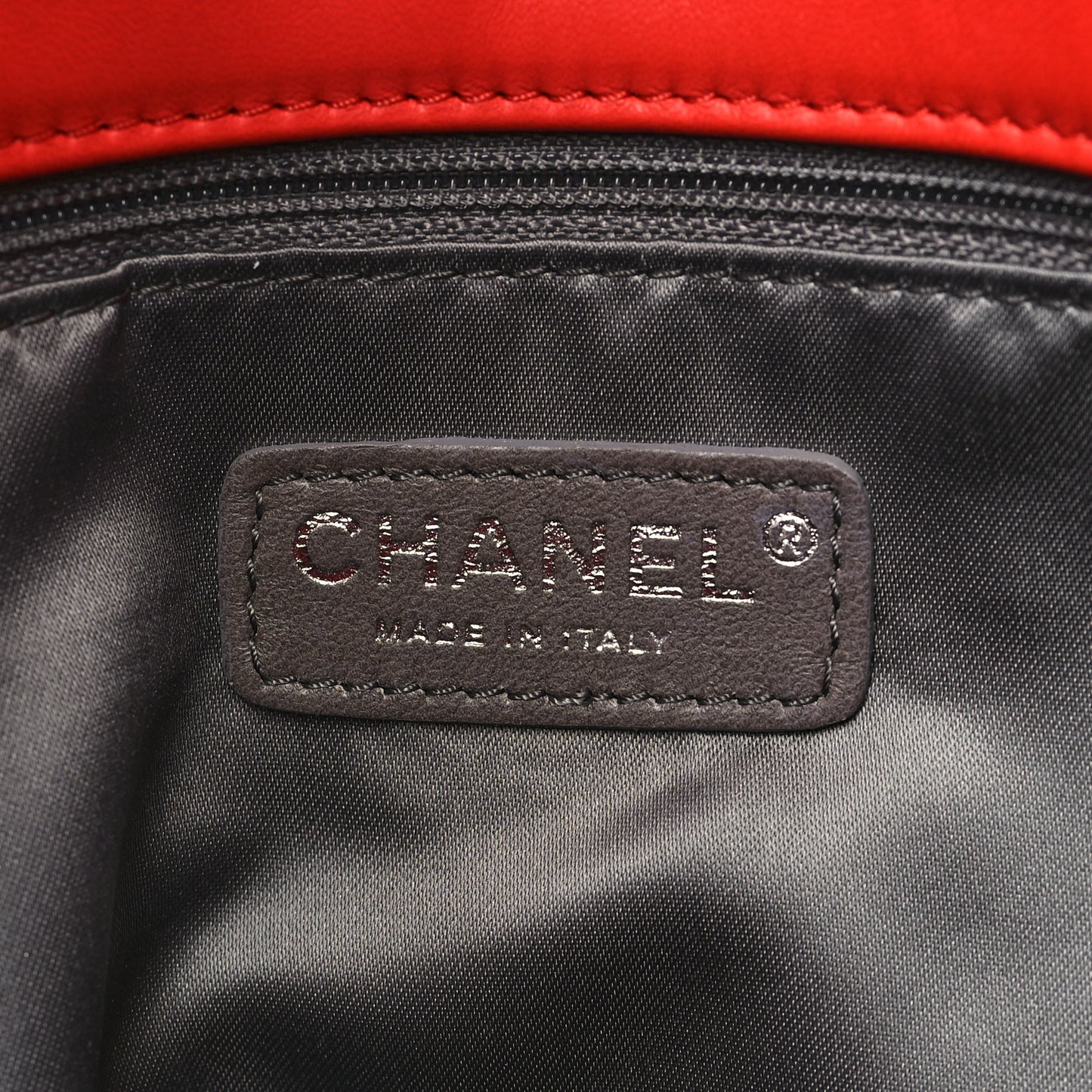 Lambskin Stitched Large Walk Of Fame Flap Red