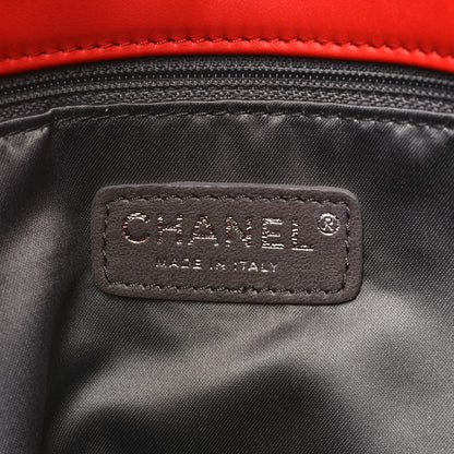 Chanel Lambskin Stitched Large Walk Of Fame Flap Red 6 of 8