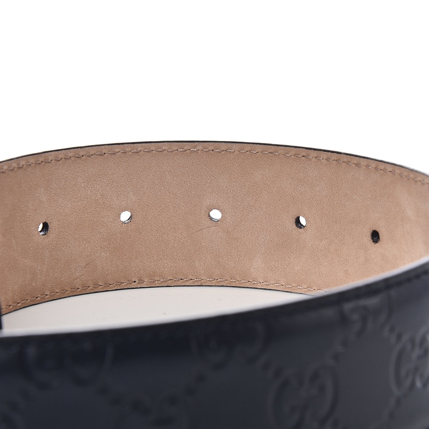 Guccissima Signature Interlocking G 40mm Belt 90 36 Blue