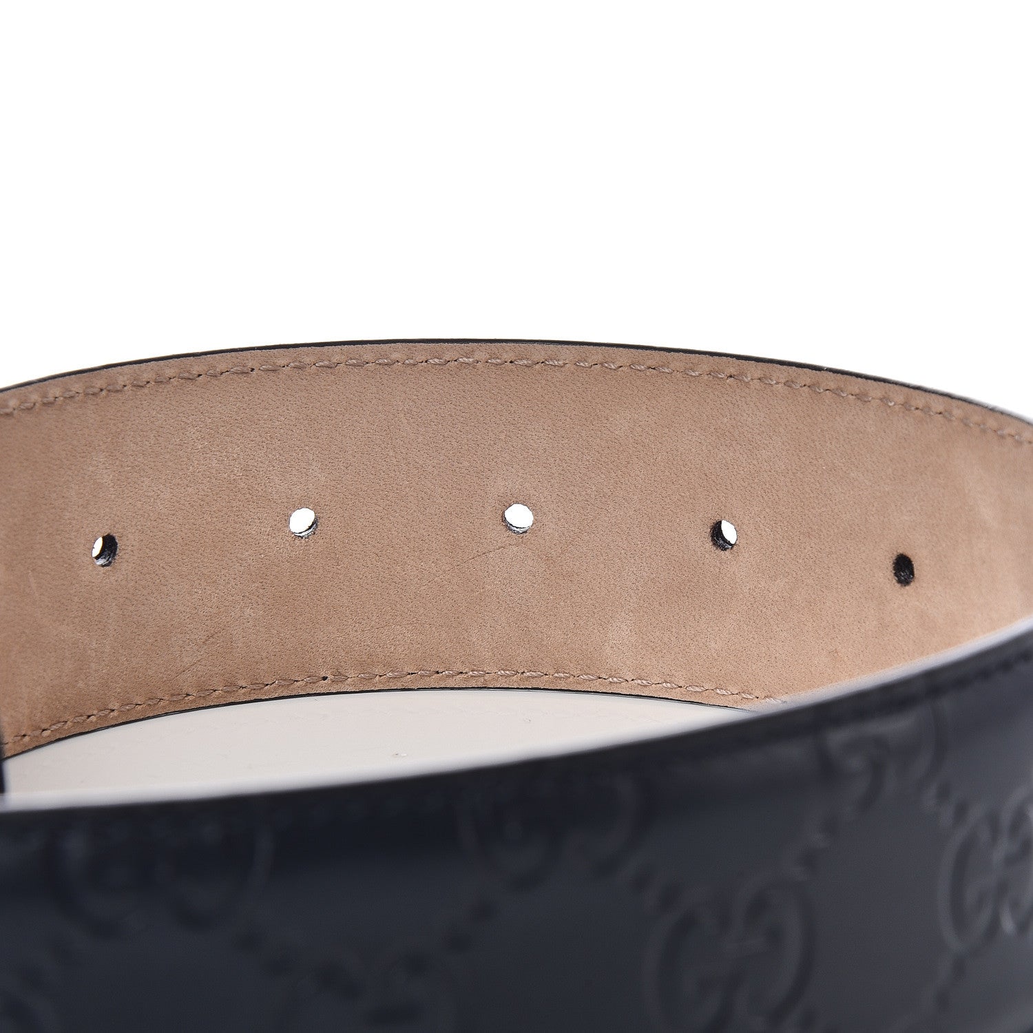 Gucci Guccissima Signature Interlocking G 40mm Belt 90 36 Blue 4 of 10