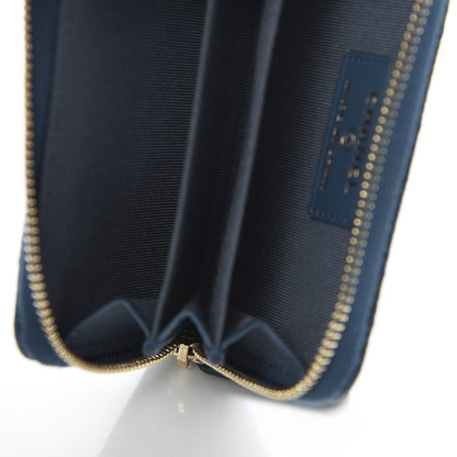 Chanel Iridescent Caviar Quilted Zip Coin Purse Dark Blue 5 of 8
