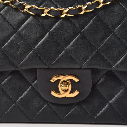 Chanel Lambskin Quilted Small Double Flap Black 13 of 17