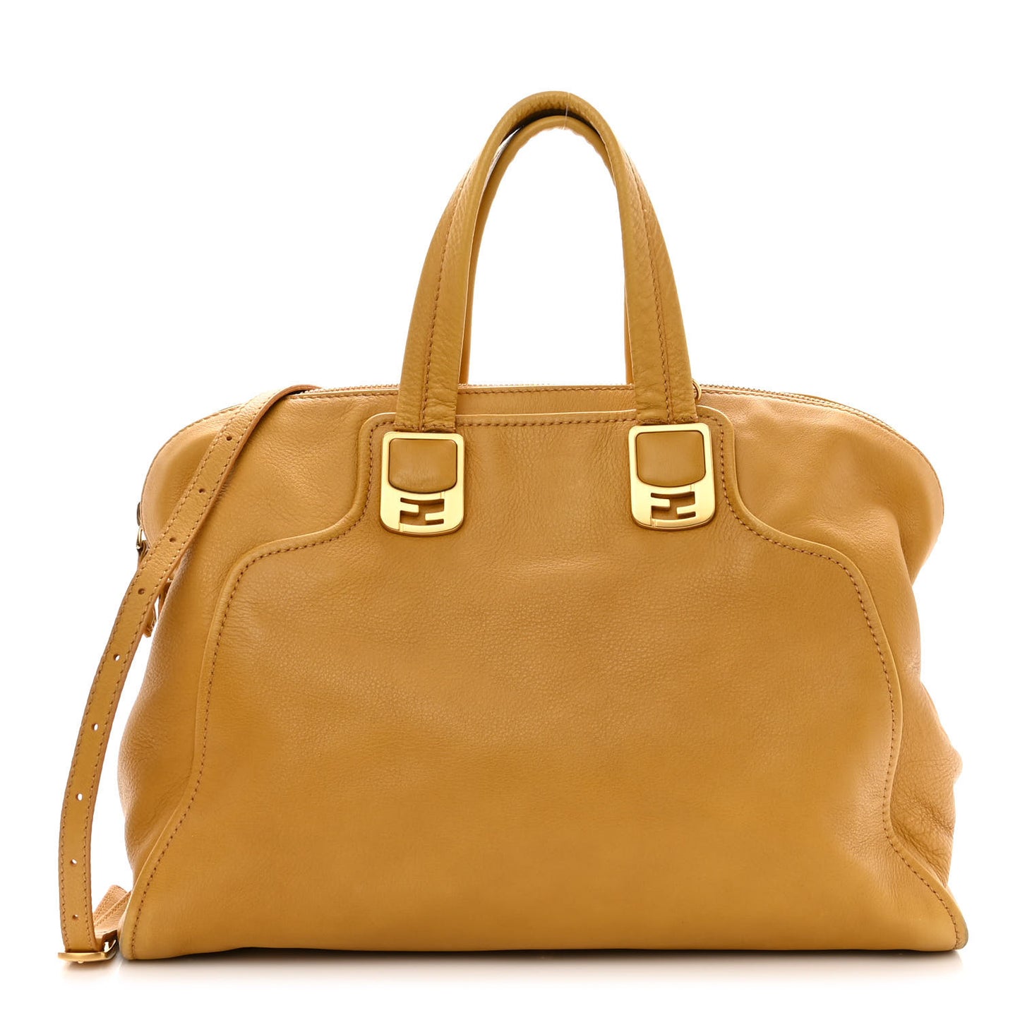 Vitello Dolce Marmol Large Chameleon Tote Yellow