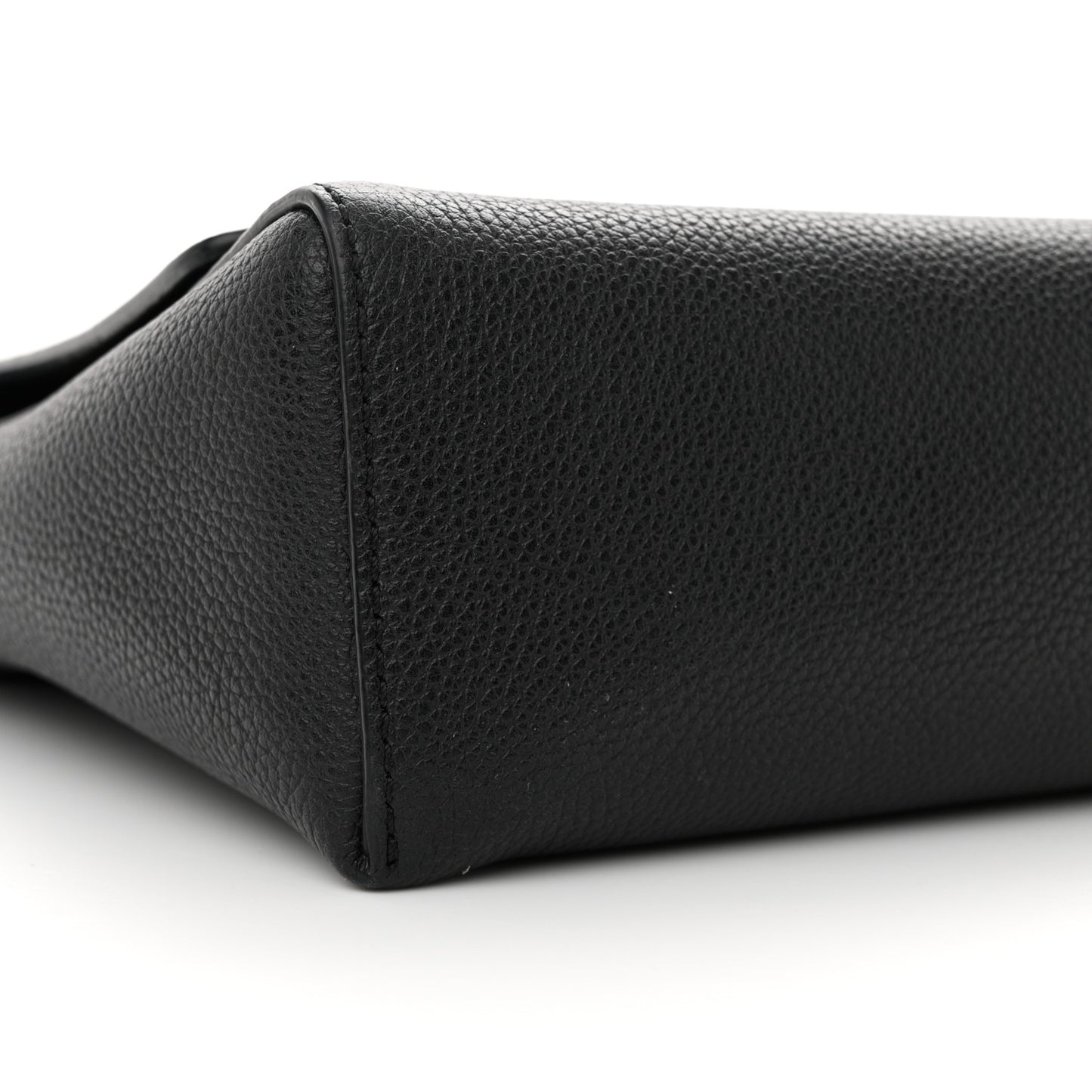 Grainy Calfskin Vintage Check Note Crossbody Bag Black