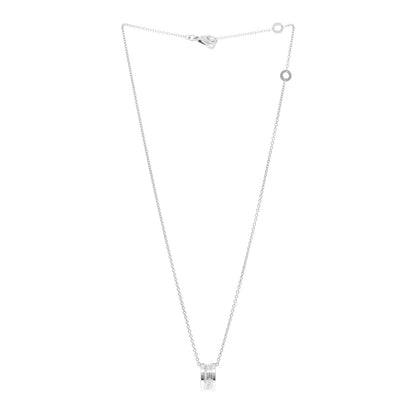 Bulgari 18K White Gold Diamond B.Zero1 Legend Pendant Necklace 3 of 4