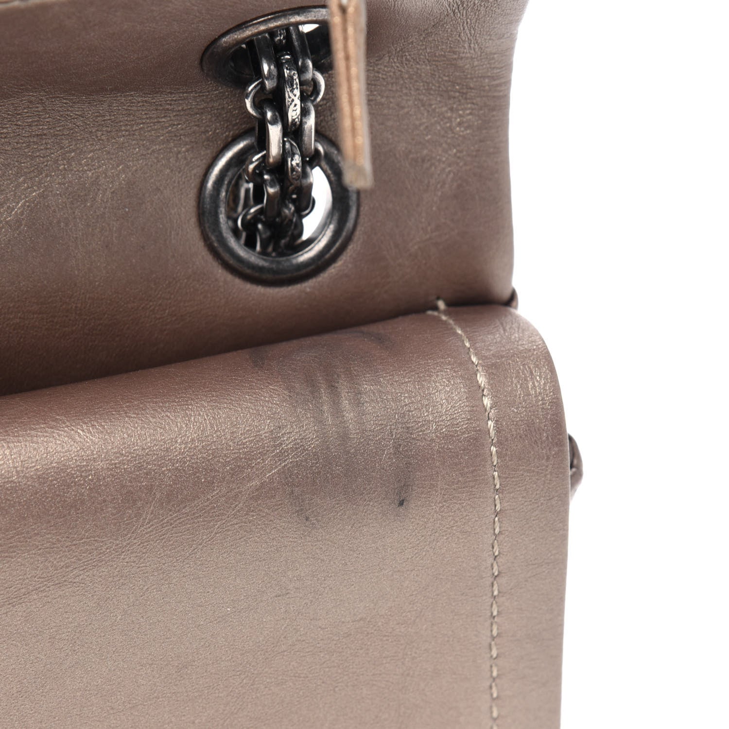 Chanel Metallic Aged Calfskin 2.55 Reissue 225 Flap Bronze 6 of 8