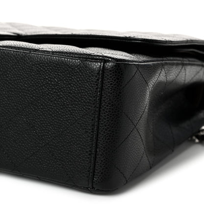 Chanel Caviar Quilted Maxi Double Flap Black 10 of 12