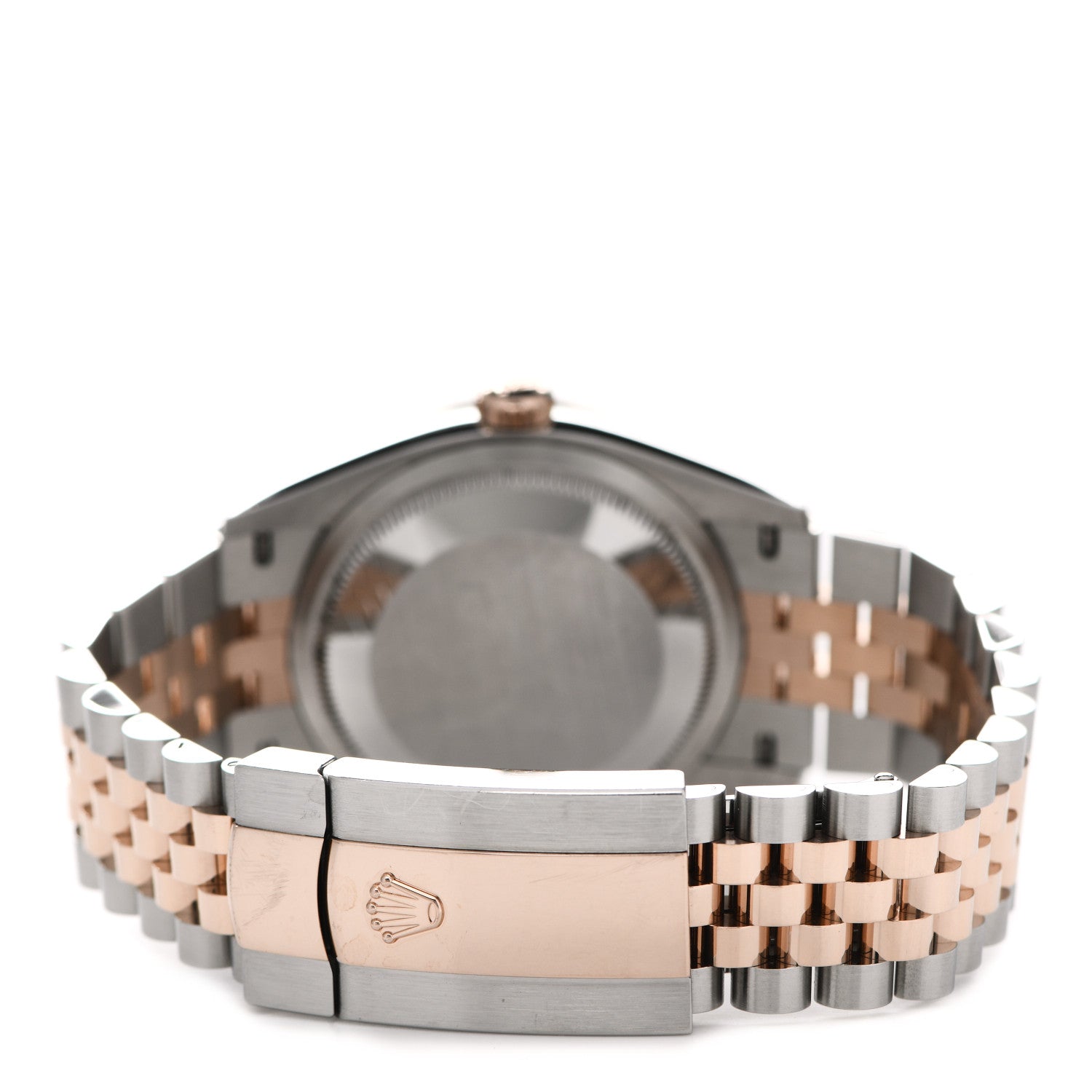 Rolex Stainless Steel 18K Everose Gold Diamond 36mm Oyster Perpetual Datejust Watch Chocolate Jubilee 126201 3 of 6
