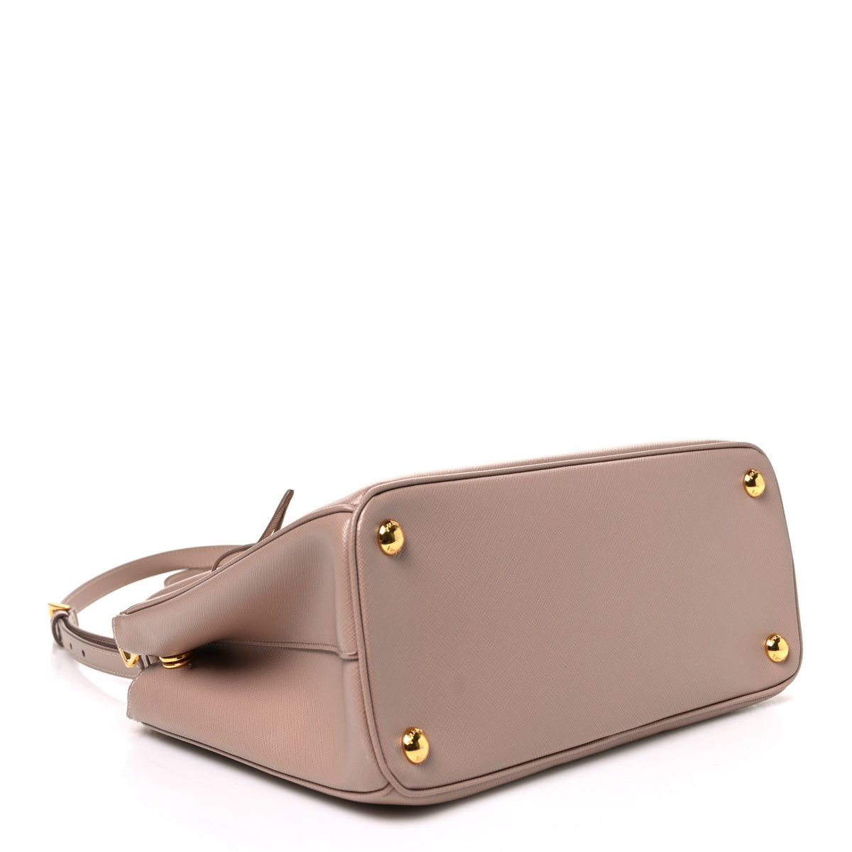 Saffiano Lux Small Galleria Double Zip Tote Cipria