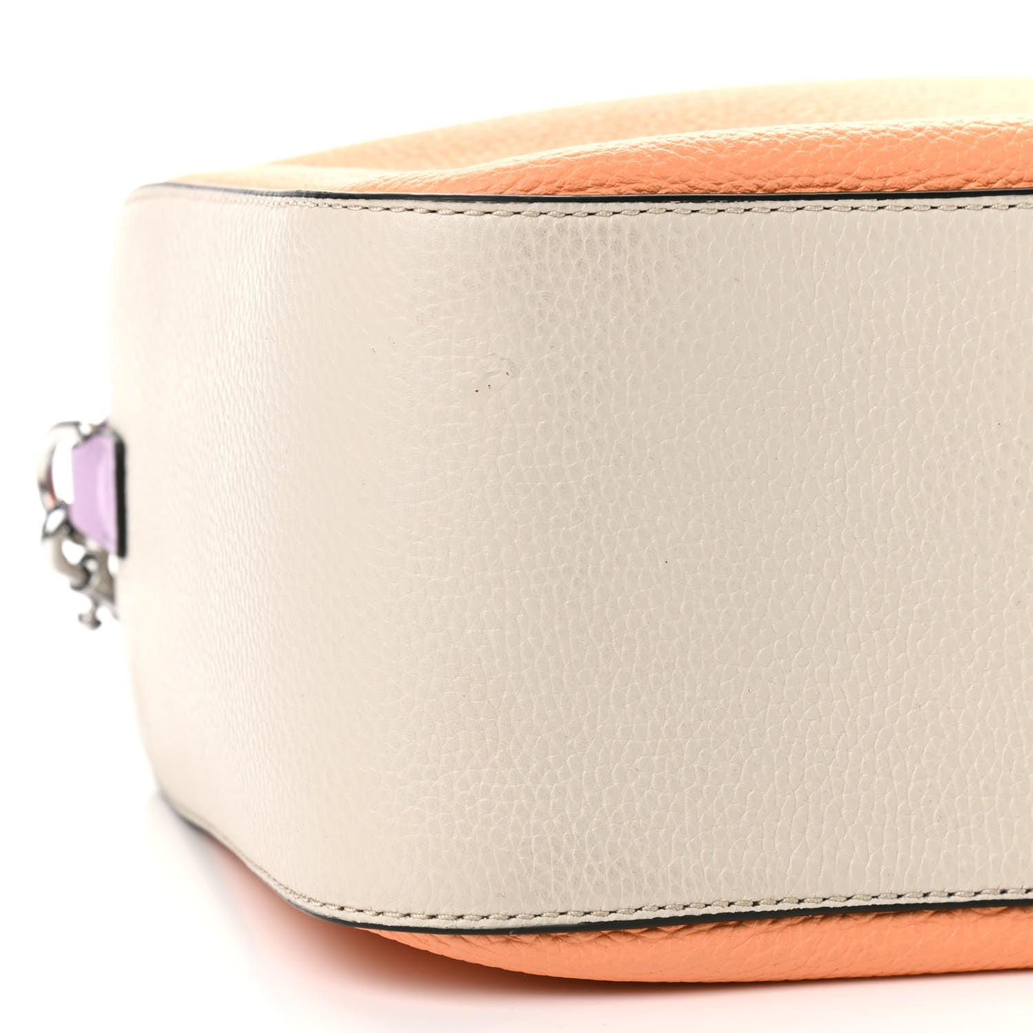 Marc Jacobs Colorblock Calfskin Soft Box 23 Shoulder Bag Orange Chiffon Multicolor 8 of 9