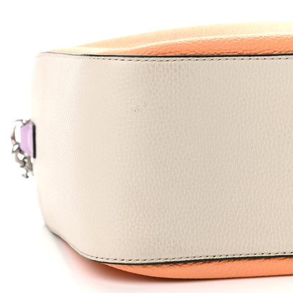 Marc Jacobs Colorblock Calfskin Soft Box 23 Shoulder Bag Orange Chiffon Multicolor 8 of 9
