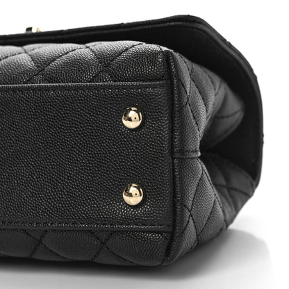Chanel Caviar Quilted Mini Coco Handle Flap Black 9 of 10