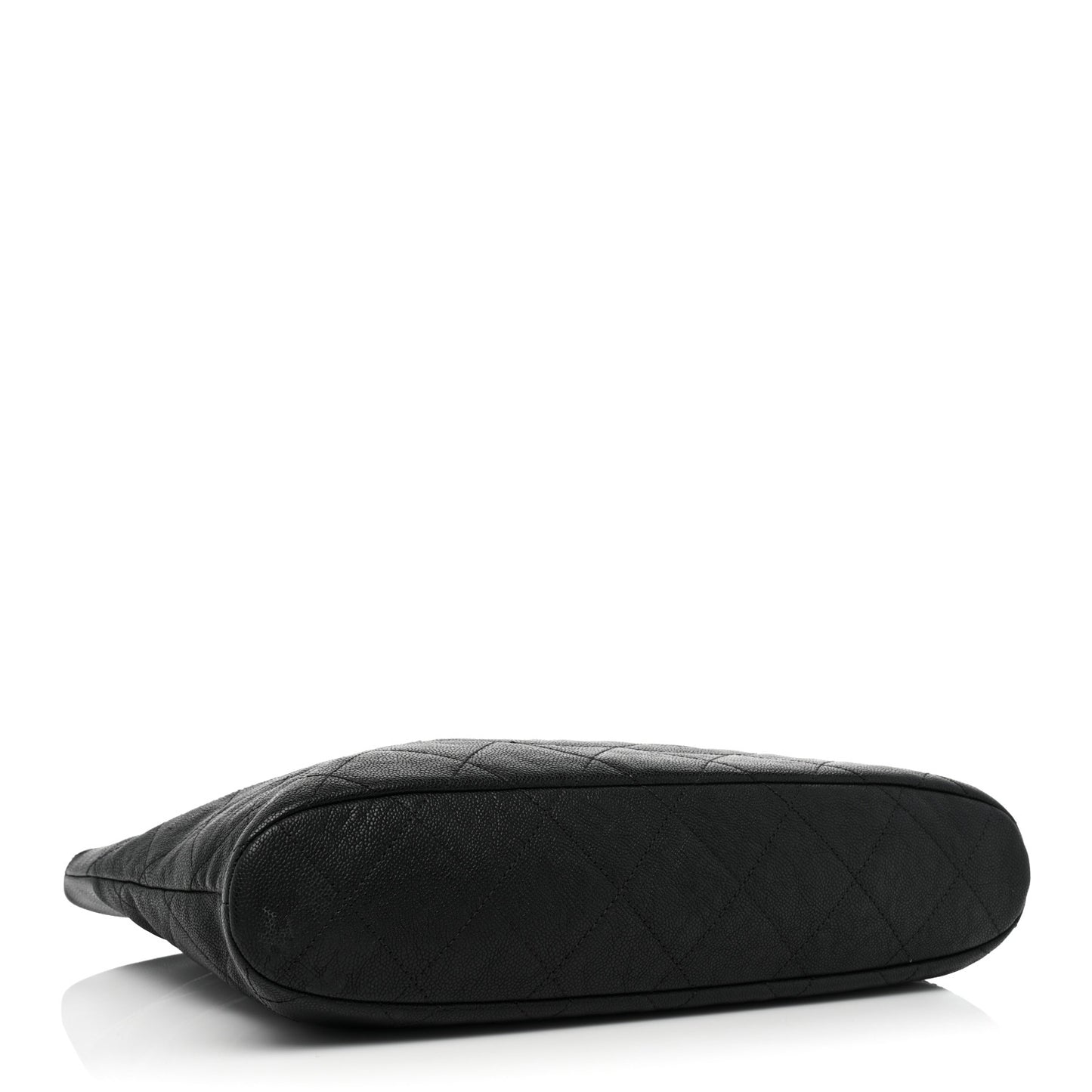 Caviar Quilted Large CC Tote Black