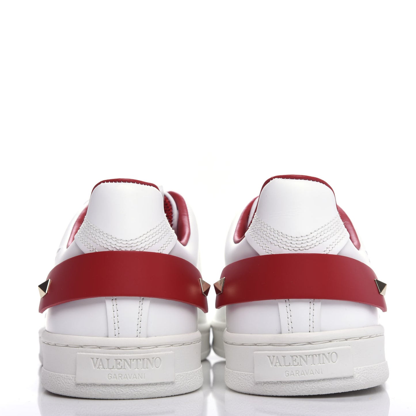 Calfskin Womens Backnet Sneakers 39 White Rosso Valentino
