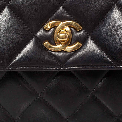 Chanel Lambskin Kelly Flap Bag Black 6 of 9