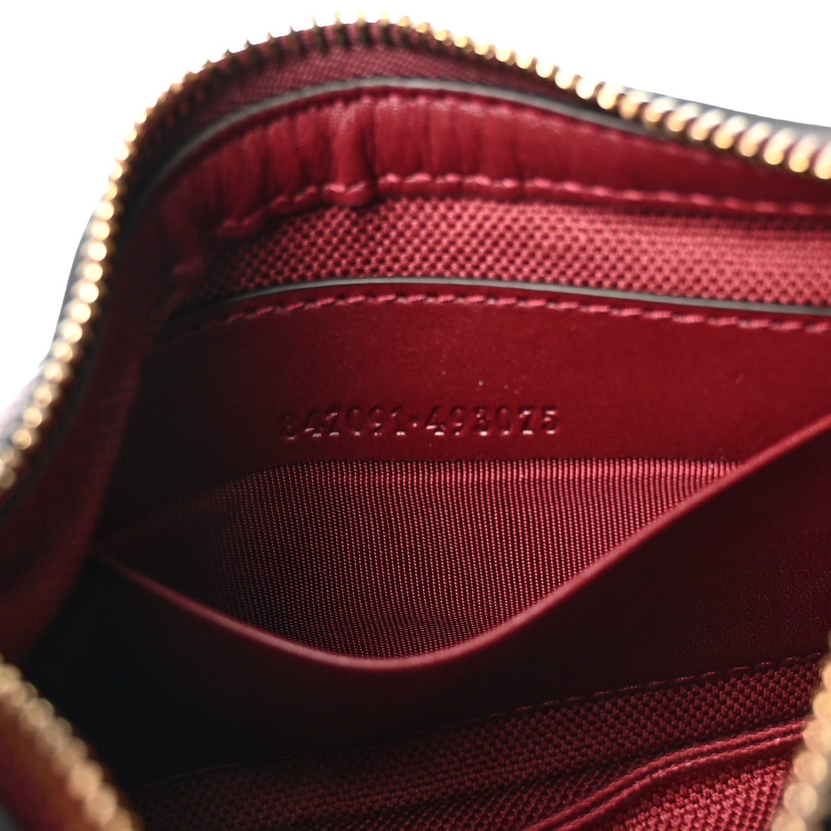 Gucci GG Calfskin Embossed Emblem Mini Shoulder Bag Rosso Ancora 7 of 10