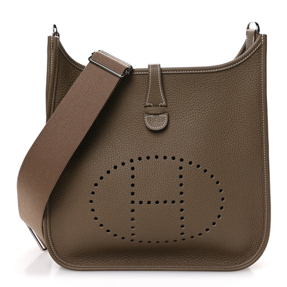 Hermes Taurillon Clemence EVELYNE III PM Etoupe 1 of 11