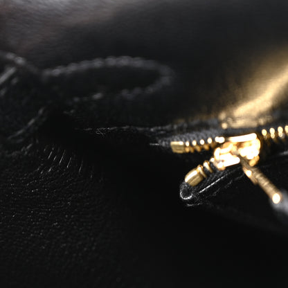 Hermes Chevre Chamkila Kelly Sellier 25 Black 6 of 10