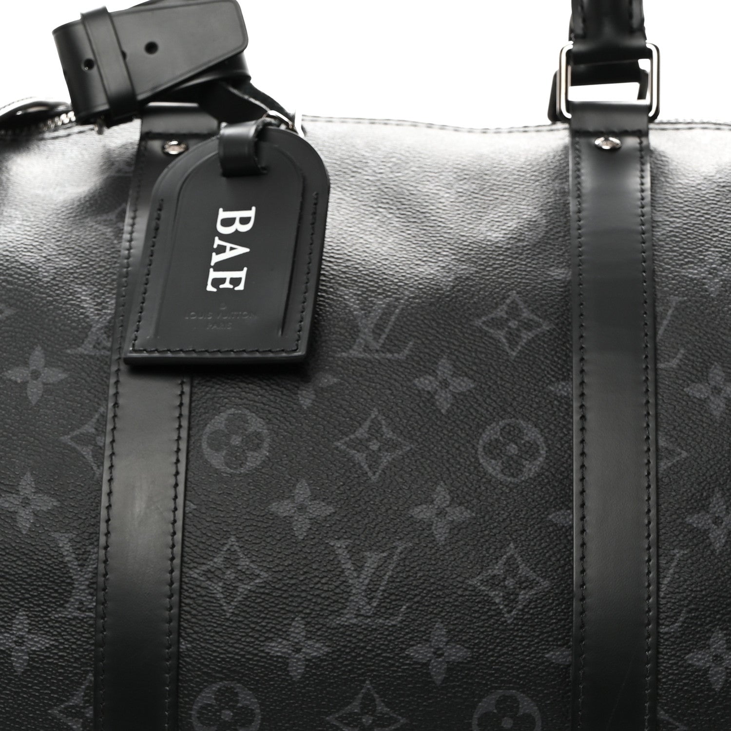 Louis Vuitton Monogram Eclipse Keepall Bandouliere 55 10 of 18