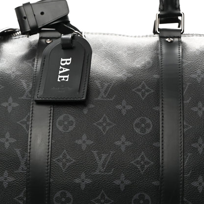 Louis Vuitton Monogram Eclipse Keepall Bandouliere 55 10 of 18