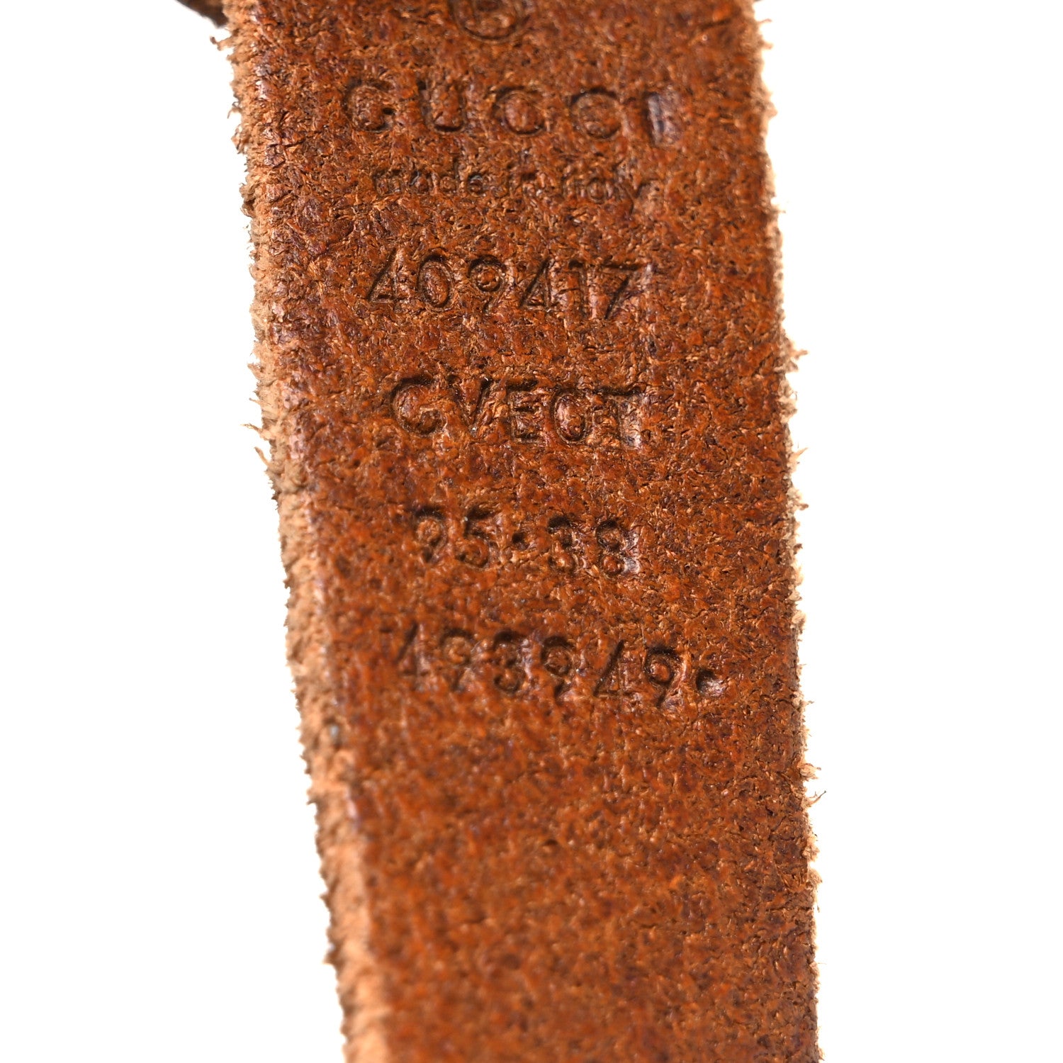 Gucci Faded Calfskin Double G Belt 95 38 Cuir 5 of 5