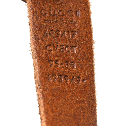 Gucci Faded Calfskin Double G Belt 95 38 Cuir 5 of 5