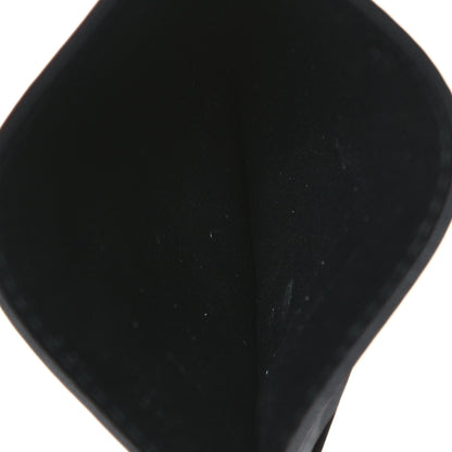 Loewe Calfskin Embossed Puzzle Plain Card Holder Black 5 of 7