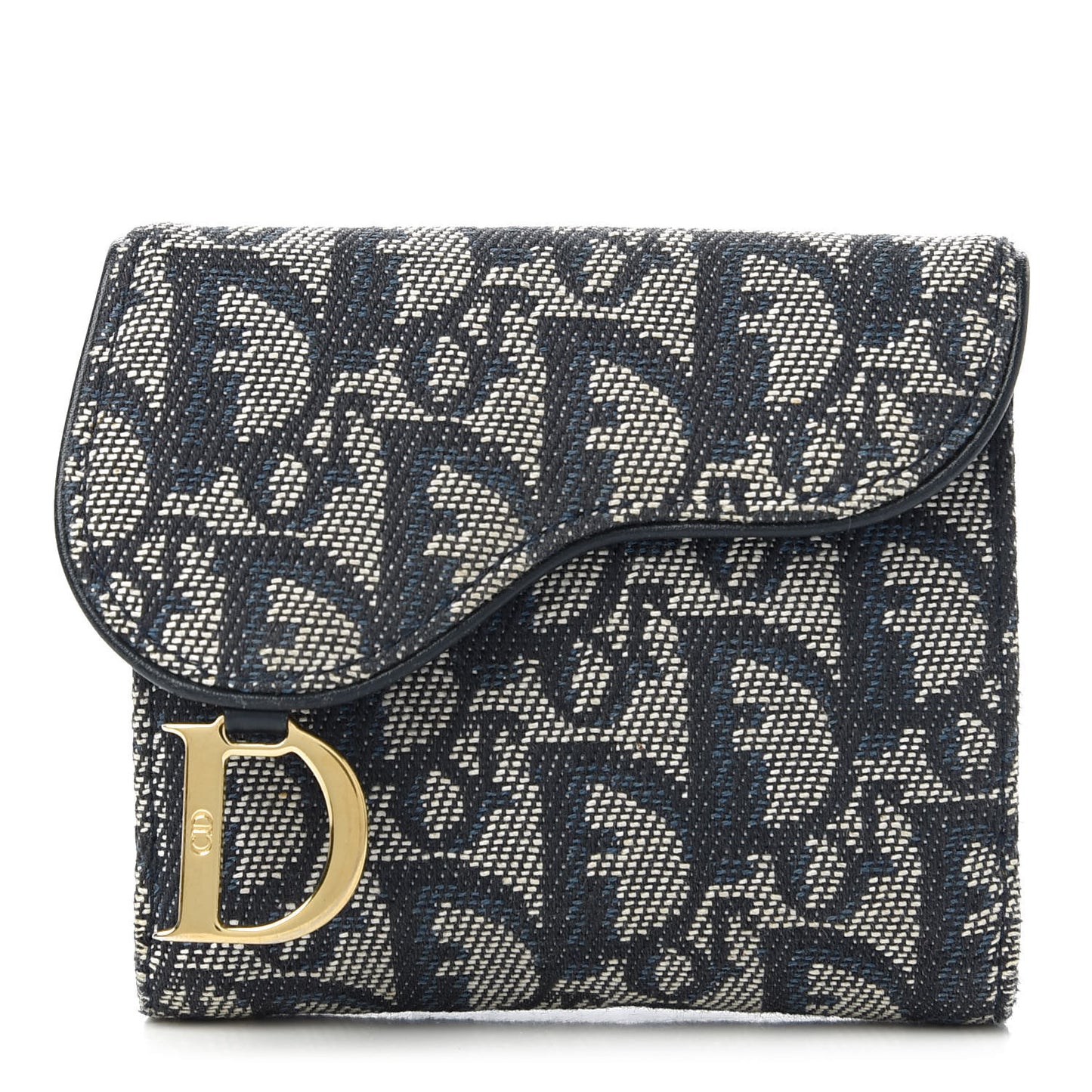 Monogram Compact Saddle Wallet Blue
