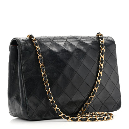 Chanel Lambskin Diamond Stitch Envelope Single Flap Black 3 of 23