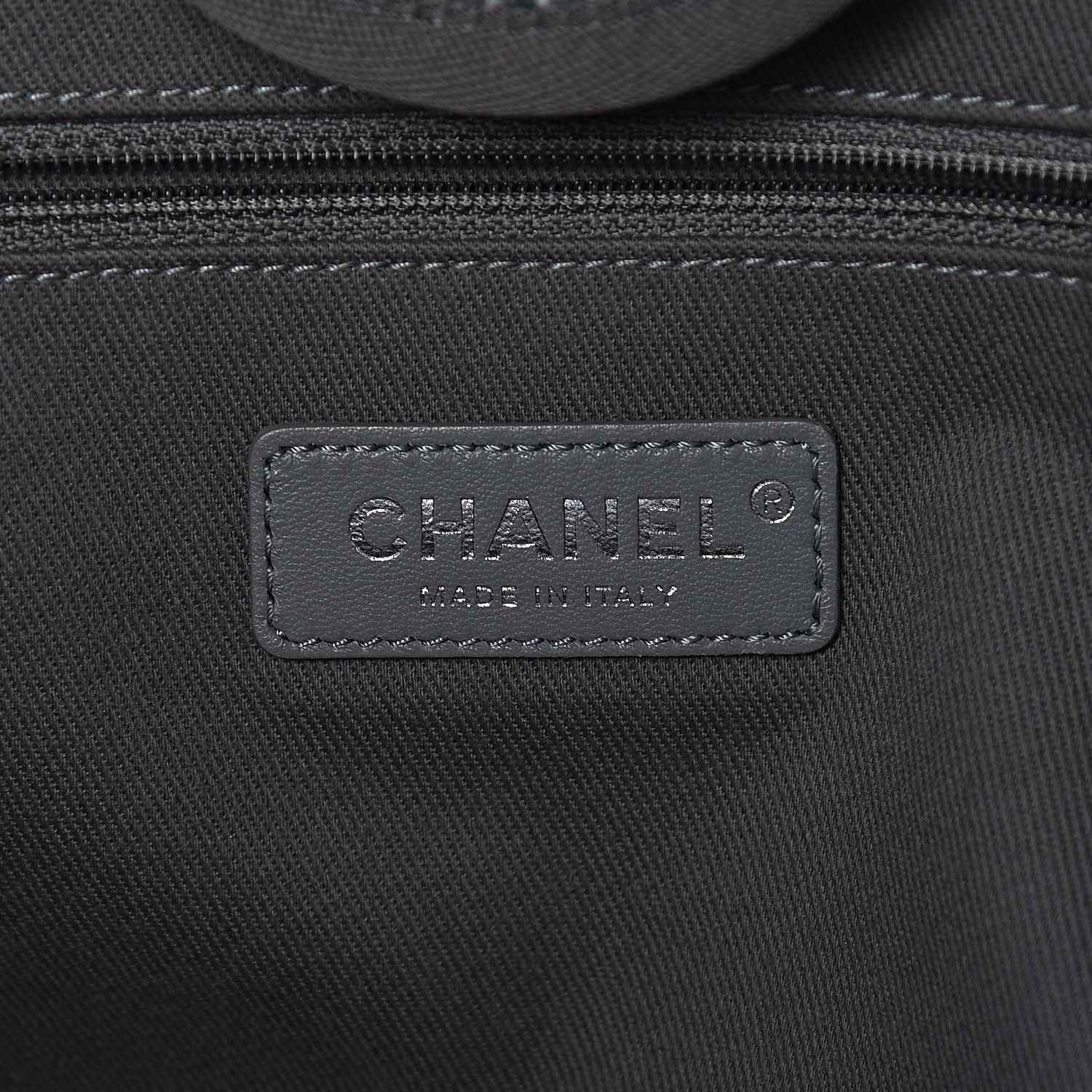 Chanel Canvas Large Deauville Tote Grey 6 of 10