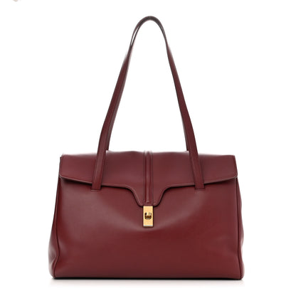 Celine Calfskin Large Soft 16 Bag Burgundy 1 of 16
