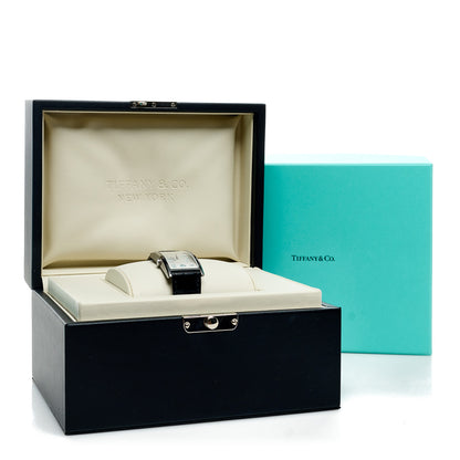 Tiffany Stainless Steel Alligator 25mm East West Quartz Watch 5 of 5