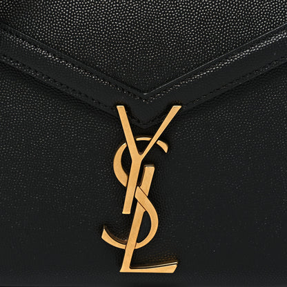 Saint Laurent Grain de Poudre Mini Classic Monogram Cassandra Top Handle Black 7 of 10