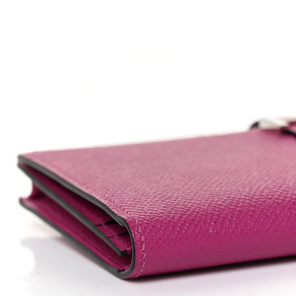 Hermes Epsom Bearn Gusset Wallet Rose Pourpre 7 of 9