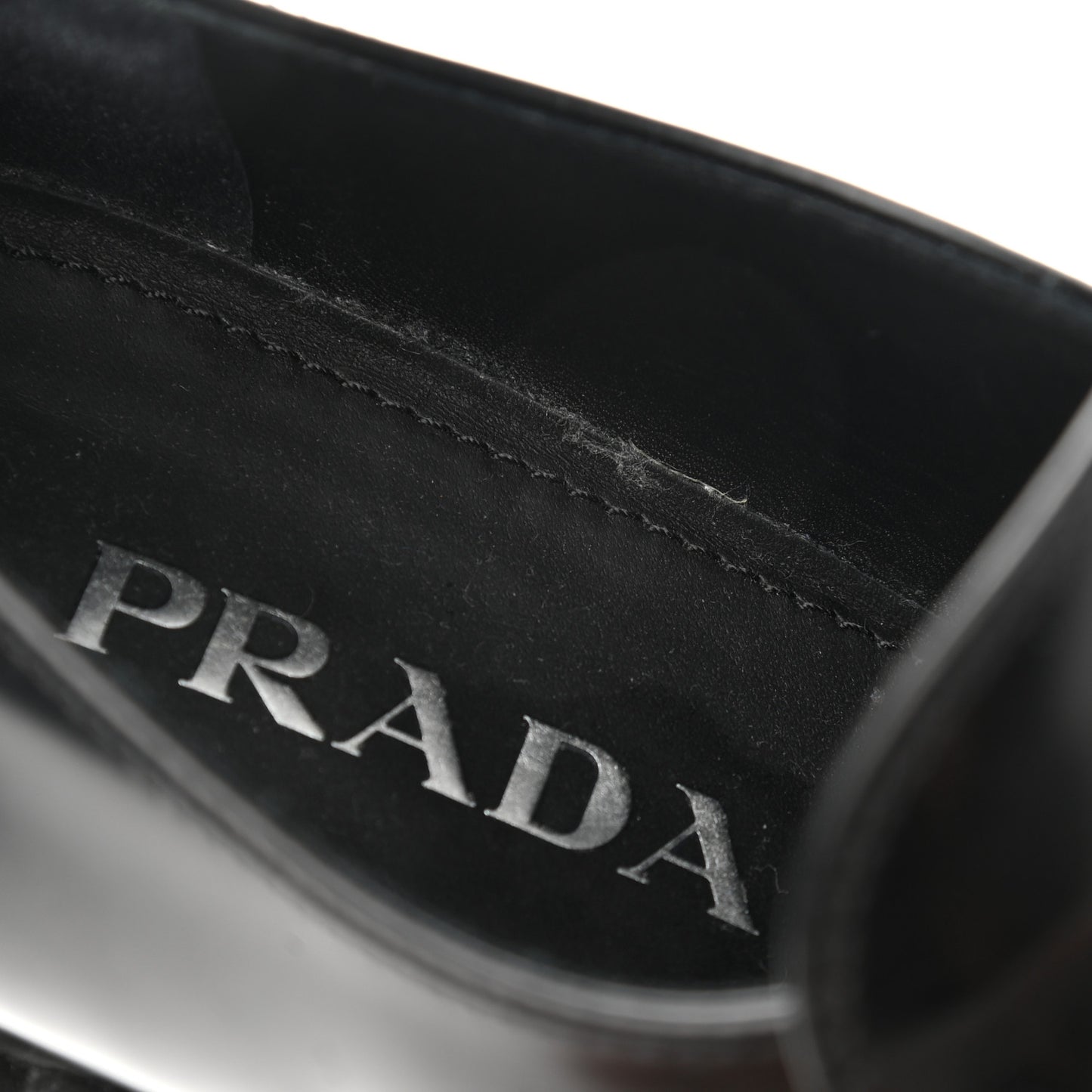Spazzolato Metal Triangle Logo 50mm Loafers 38 Black