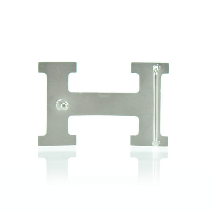 Hermes Palladium H Belt Buckle Silver 3 of 4