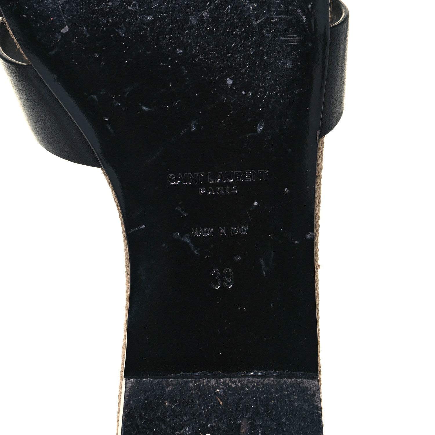 Saint Laurent Calfskin Nu Pied 05 Slide Sandals 39 Black 6 of 8