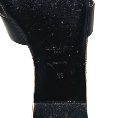 Saint Laurent Calfskin Nu Pied 05 Slide Sandals 39 Black 6 of 8