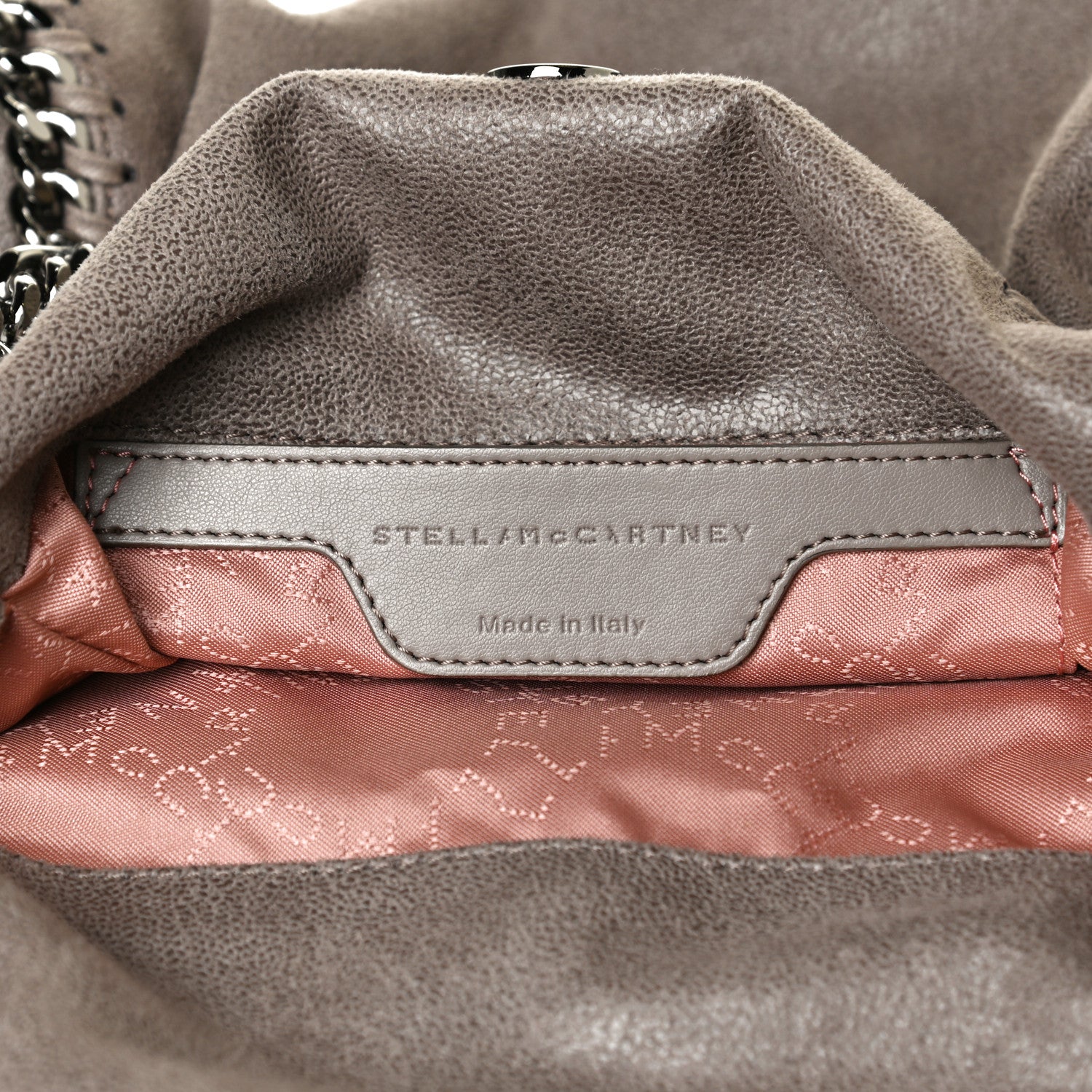 Stella McCartney Shaggy Deer Mini Falabella Fold Over Tote Ash Grey 6 of 13